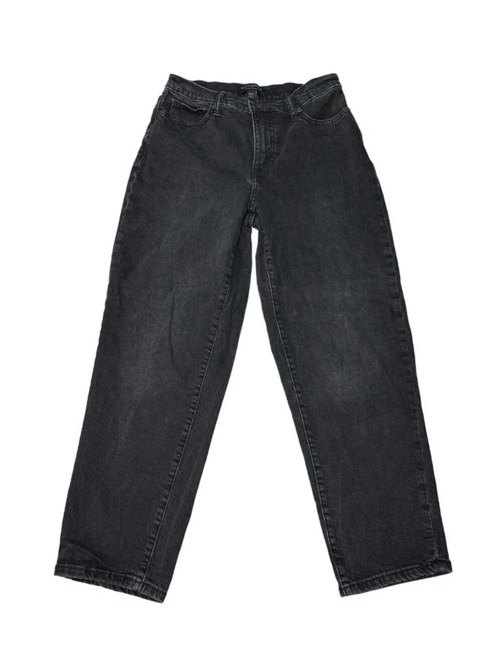 Banana Republic Jeans Womens 27/4 Black High Rise Straight Stretch Denim